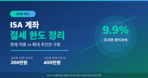 ISA 계좌 2026 절세 한도·서민형 조건 완전정리