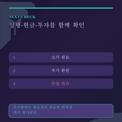 LG전자 자사주 소각 LG전자 주주환원에서 남은 확인점 데이터 카드